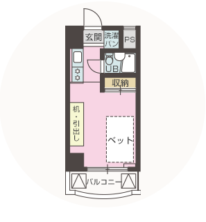 日本大学三島中央町学生寮・間取図