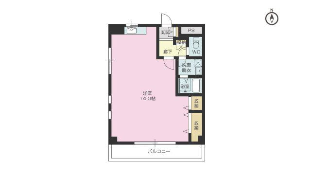 賃貸物件（住居用）フォンテーヌII　1R　40.30m²