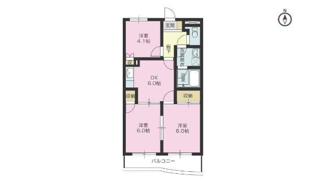 賃貸物件（住居用）パルテノン　2LDK・3DK