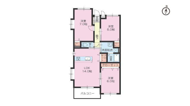 賃貸物件（住居用）レアールソフィアB　2LDK・3LDK